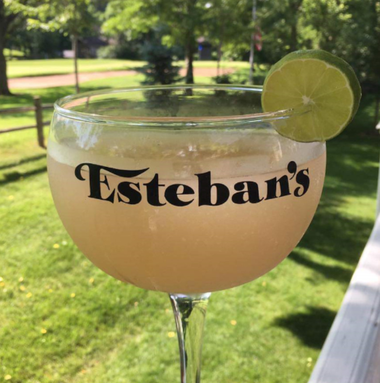 Esteban's margarita glass